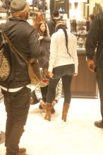 Cardi B and Off Set walk hand in hand as they shop together at Moncler on Rodeo Drive in Beverly Hills