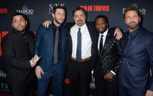 Den of Thieves - Los Angeles Premiere O'Shea Jackson Jr., Christian Gudegast, Pablo Schreiber, Curtis Jackson aka 50 Cent, Gerard Butler