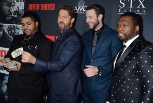 Den of Thieves - Los Angeles Premiere O'Shea Jackson Jr., Gerard Butler, Pablo Schreiber, and Curtis Jackson aka 50 Cent