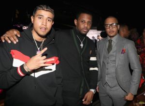 NEW YORK, NY - JANUARY 25: Rapper Kay G, rapper Fabolous and T.I. attend the Essence 9th annual Black Women in Music at Highline Ballroom on January 25, 2018 in New York City.