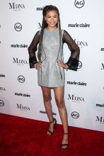 Storm Reid WEST HOLLYWOOD, LOS ANGELES, CA, USA - JANUARY 11: Marie Claire's Image Maker Awards 2018 held at Delilah on January 11, 2018 in West Hollywood, Los Angeles, California, United States.