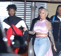 Amber Rose and new boyfriend 21 Savage at Nobu.