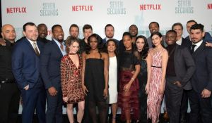 BEVERLY HILLS, CA - FEBRUARY 23: Cast & crew attend Netflix's 'Seven Seconds' Premiere screening and post-reception in Beverly Hills, CA on February 23, 2018 in Beverly Hills, California.