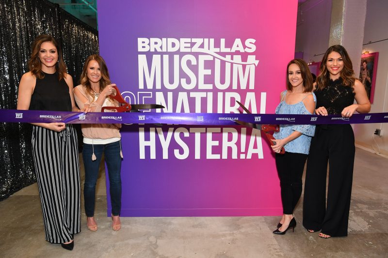 NEW YORK, NY - FEBRUARY 22:  (L-R) Desiree Hartsock, Trista Sutter, Ashley Hebert, and DeAnna Pappas attend the WE tv Bridezillas Museum of Natural Hysteria launch on February 22, 2018 in New York City.