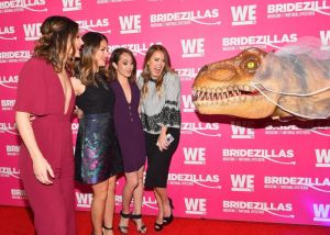 NEW YORK, NY - FEBRUARY 22: Desiree Hartsock, DeAnna Pappas, Ashley Hebert, and Trista Sutter attend WE tv Launches Bridezillas Museum Of Natural Hysteria on February 22, 2018 in New York City.