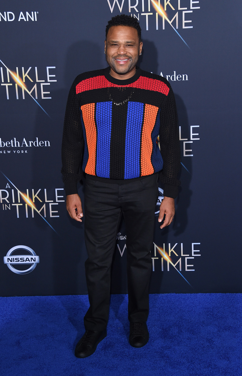Anthony Anderson February 26, 2018 - Los Angeles, California, United States - February 26h 2018 - Los Angeles, California USA - The ''A Wrinkle In Time'' Premiere held at the El Capitan Theater, Hollywood, Los Angeles.