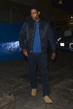 Chris Rock and his girlfriend Megalyn Ekechinwoke arrive to mastros. To celebrate black history with celebrity friends