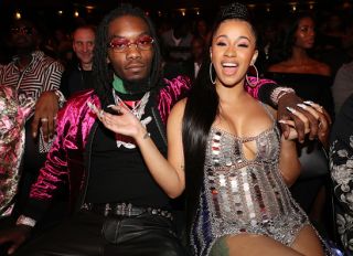 MIAMI BEACH, FL - OCTOBER 06: (L-R) Offset and Cardi B attend the 2017 BET Hip Hop Awards on October 6, 2017 in Miami Beach, Florida.