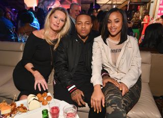 NEW YORK, NY - FEBRUARY 22: Celebrity Trainer Donna Sexton, Bow Wow, and girlfriend Kiyomi Leslie attend WE tv Launches Bridezillas Museum Of Natural Hysteria on February 22, 2018 in New York City.