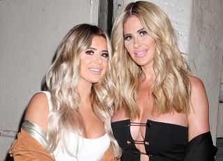 Reality TV star Kim Zolciak Biermann, daughter Brielle and husband Kroy arrive at 'AOL Build' in NYC. Mother and daughter promoted the new season of their Bravo television show 'Don't Be Tardy'