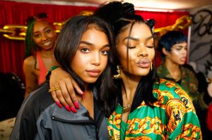 Lori Harvey Teyana Taylor celebrates the grand opening of "Junie Bee Nails" with celeb friends in NYC