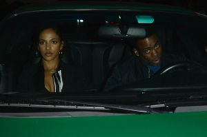 Chris Rock and his girlfriend Megalyn Ekechinwoke arrive to mastros. To celebrate black history with celebrity friends