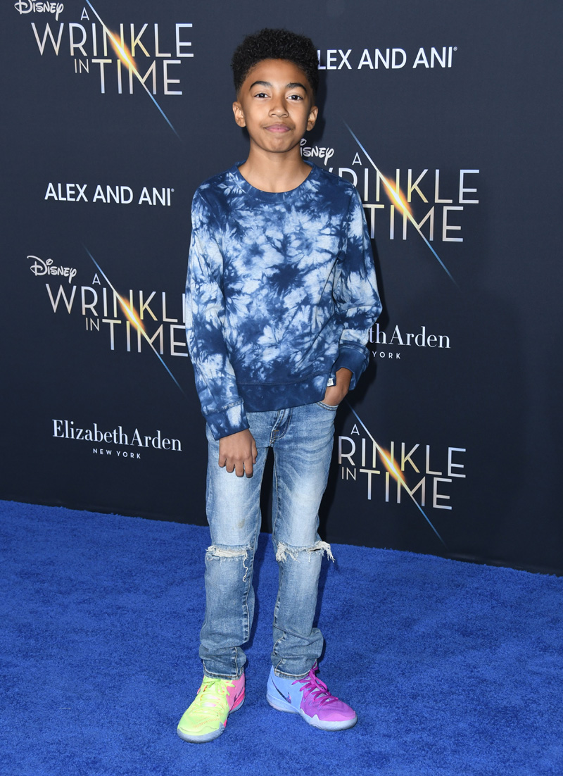 Miles Brown February 26, 2018 - Los Angeles, California, United States - February 26h 2018 - Los Angeles, California USA - The ''A Wrinkle In Time'' Premiere held at the El Capitan Theater, Hollywood, Los Angeles.