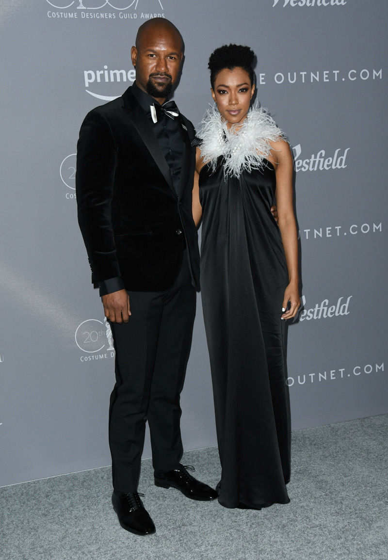 Kenric Green and Sonequa Martin-Green Gina Rodriguez Several celebs attend the 20th Annual Costume Designers Guild Awards held at The Beverly Hilton Hotel in Los Angeles, USA.