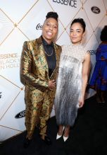 BEVERLY HILLS, CA - MARCH 01: Lena Waithe (L) and Tessa Thompson attends the 2018 Essence Black Women In Hollywood Oscars Luncheon at Regent Beverly Wilshire Hotel on March 1, 2018 in Beverly Hills, California.