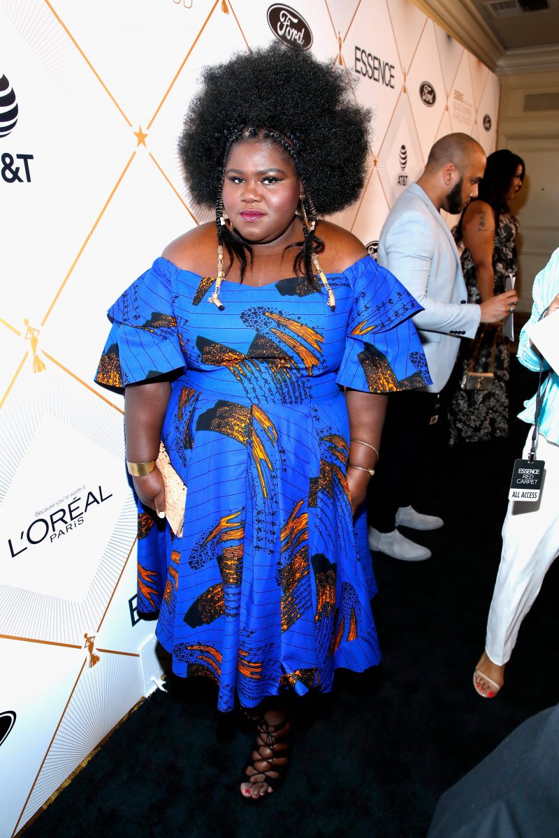 BEVERLY HILLS, CA - MARCH 01: Gabourey Sidibe attends the 2018 Essence Black Women In Hollywood Oscars Luncheon at Regent Beverly Wilshire Hotel on March 1, 2018 in Beverly Hills, California.