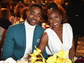 BEVERLY HILLS, CA - MARCH 01: Jay Ellis (L) and Sydelle Noel attend the 2018 Essence Black Women In Hollywood Oscars Luncheon at Regent Beverly Wilshire Hotel on March 1, 2018 in Beverly Hills, California.