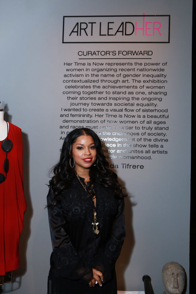 NEW YORK, NY - MARCH 08:  Curator Mashonda Tifrere during the ArtLeadHER Presents "Her Time Is Now" at Urban Zen on March 8, 2018 in New York City. 
