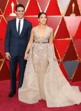 90th Annual Academy Awards (Oscars) 2018 Arrivals held at the Dolby Theater in Hollywood, California Featuring: Gina Rodriguez, Joe LoCicero