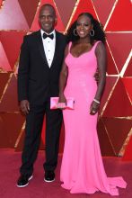 HOLLYWOOD, CA - MARCH 04: Julius Tennon (L) and Viola Davis attend the 90th Annual Academy Awards at Hollywood & Highland Center on March 4, 2018 in Hollywood, California.