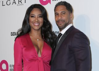 Celebrity arrival at the 26th annual Elton John AIDS Foundation's Academy Awards Viewing Party at The City of West Hollywood Park on March 4, 2018 in West Hollywood, California. Kenya Moore Marc Daly