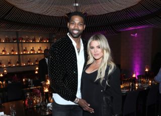LOS ANGELES, CA - FEBRUARY 17: Tristan Thompson and Khloe Kardashian attend the Klutch Sports Group "More Than A Game" Dinner Presented by Remy Martin at Beauty & Essex on February 17, 2018 in Los Angeles, California.