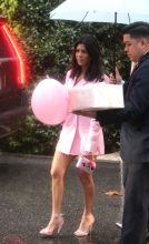 Kourtney was seeing leaving her sister baby shower alone with boytoy