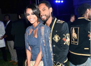 BEVERLY HILLS, CA - JULY 20: Nazanin Mandi (L) and Miguel at BALMAIN celebrates first Los Angeles boutique opening and Beats by Dre collaboration on July 20, 2017 in Beverly Hills, California.