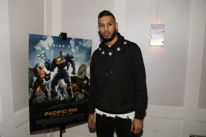 WEST HOLLYWOOD, CA - MAR 22: Sarunas Jackson seen at Vince Staples Hosts Special Screening of Pacific Rim Uprising on Thursday, Feb. 22, 2018 at The London Hotel in West Hollywood, Calif.