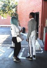 Today Black Chyna was spotted with her boytoy at restaurant in Beverly hills YBN Almighty Jay