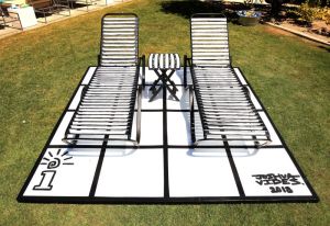 PALM SPRINGS, CA - APRIL 14: View of the atmosphere at Interscope Coachella House 2018 on April 14, 2018 in Palm Springs, California.