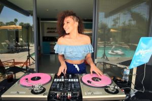 PALM SPRINGS, CA - APRIL 14: DJ Megan Ryte attends Interscope Coachella House 2018 on April 14, 2018 in Palm Springs, California.