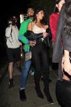 Chris Brown heads over to the Poppy club to party with a female companion in West Hollywood