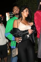 Chris Brown heads over to the Poppy club to party with a female companion in West Hollywood