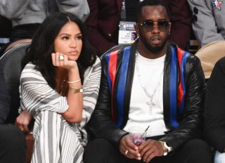 LOS ANGELES, CA - FEBRUARY 18: Sean Combs and dancer Cassie attend The 67th NBA All-Star Game: Team LeBron Vs. Team Stephen at Staples Center on February 18, 2018 in Los Angeles, California.