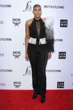 EJ Johnson APRIL 08: The Daily Front Row's 4th Annual Fashion Los Angeles Awards held at the Beverly Hills Hotel on April 8, 2018 in Beverly Hills, Los Angeles, California, United States