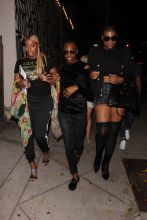EJ Johnson and NeNe Leakes are spotted leaving from Craig's Restaurant after having dinner in West Hollywood