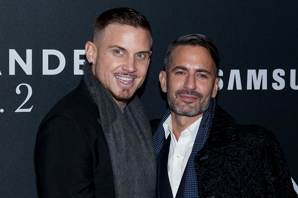 Charly DeFrancesco and Marc Jacobs attend the "Zoolander 2" world premiere at Alice Tully Hall in New York City. LAN