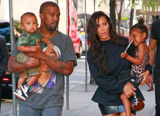 Kim Kardashian and Kanye West bring kids North and Saint West to Serendipity restaurant in New York City