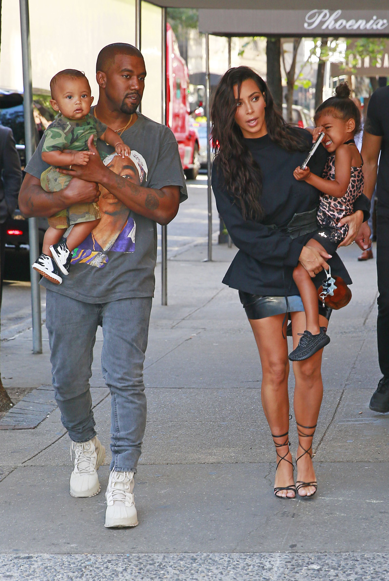Kim Kardashian and Kanye West bring kids North West and Saint West to Serendipity restaurant in New York City