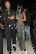 Celebrities attend the Maison Alaia store opening. Naomi Campbell