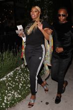 EJ Johnson and NeNe Leakes are spotted leaving from Craig's Restaurant after having dinner in West Hollywood