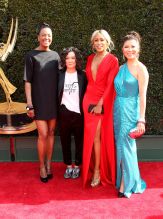 45th Annual Daytime Emmy Awards 2018 Arrivals held at the Pasadena Civic Center in Pasadena, California. Aisha Tyler, Sara Gilbert, Eve, Julie Chen of ‘The Talk’