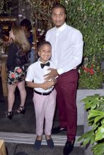 Tia Mowry's baby shower party at Il Pastaio in Beverly Hills