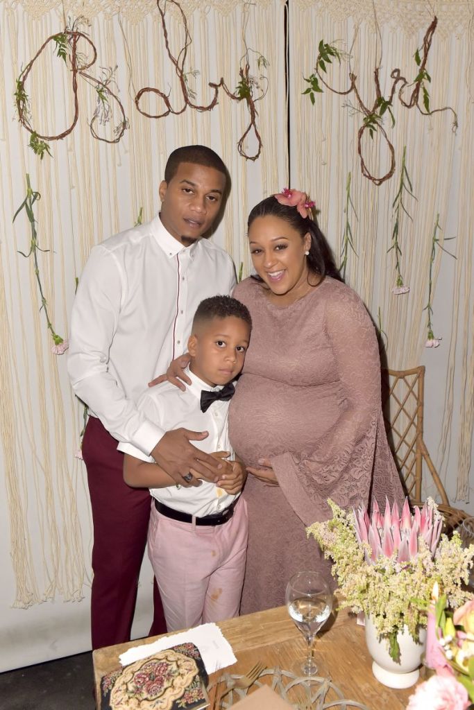 Tia Mowry's baby shower party at Il Pastaio in Beverly Hills