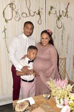 Tia Mowry's baby shower party at Il Pastaio in Beverly Hills