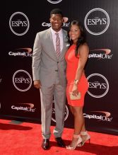LOS ANGELES, CA - JULY 16: (L-R) College football quarterback Jameis Winston with girlfriend Breion Allen attends The 2014 ESPYS at Nokia Theatre L.A. Live on July 16, 2014 in Los Angeles, California.