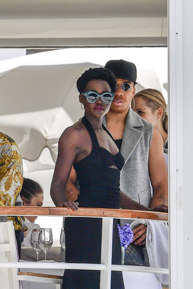 Lupita Nyong'o spotted at the Hotel du Cap-Eden-Roc in Cannes, France.
