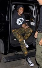 Nick Cannon Nick Cannon was seen arriving arriving to Stevie Wonders Song Party at Peppermint Night Club in West Hollywood