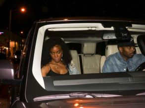 Kelly Rowland Tim Weatherspoon Stevie Wonder is spotted arriving to The Peppermint Club in West Hollywood